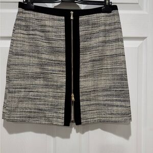 Elegant Black and cream, grayish Ann Taylor Women's Skirt